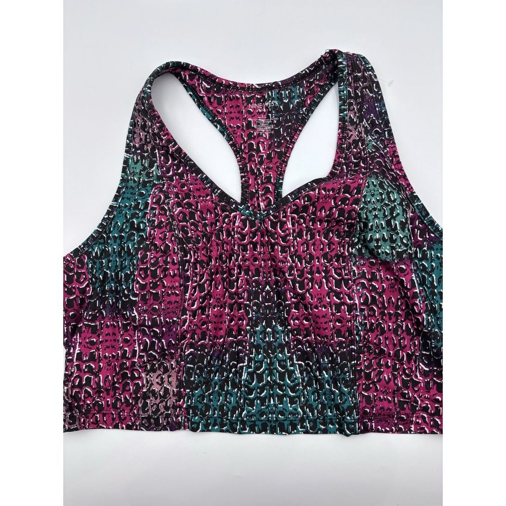 Nine West Size Extra Large Sports Bra, Built-In Shelf With Pads 2603